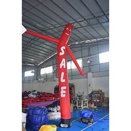 Sale Advertising 18 Foot Tall Inflatable Tube Man Guy Replacement Body ONLY Promotion Flailing Air Powered Waving Puppet, Red Sale Car Lot Dealership