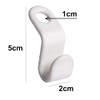 otylzto 50PCS(or100) Hanger Hooks for Plastic Clips Clothes Space Saving