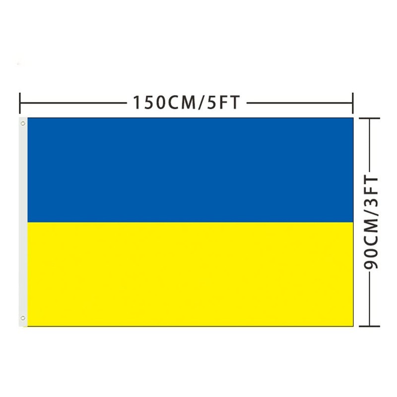 AISHITE Ukraine Flag 3x5 Ukraine Flag 150*90cm Outdoor Flag 3x5ft