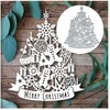 Christmas Tree Metal Die Cuts,Gingerbreadman Snowflake Cutting Dies Cut Stencils