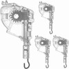 4pcs 2" Low Profile Wand Tilter Mechanism with 7/32" Hexagon