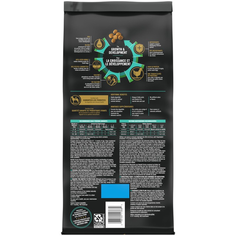 Purina Pro Plan High Protein Small Breed Puppy Food DHA