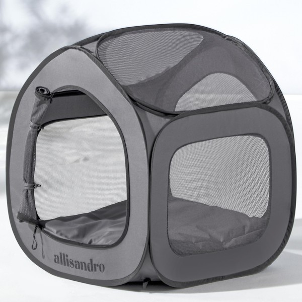 Allisandro Lightweight Dog Crate, Foldable Pop-Up Kennel for Small and