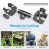 INSSKY Super Double Clamp Mount, Umbrella Clamp, Anti-Slip 360° Adjustable