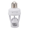 Motion Sensor Light Socket, PIR Motion E27 Screw Lamp Adapter