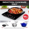 Mueller RapidTherm Portable Induction Cooktop, 1800W, 8 Temp Levels, LED