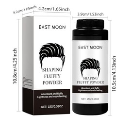 Polvo para Peinar el Volumen del Cabello, Peinado Esponjoso de Cabeza Alta sin Costuras para Cabello Fino con 15 G, Adecuado para Cabello de Hombres  