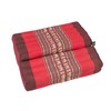 GABUR Foldable Meditation Cushion, 100% Kapok, Red Elephants, 25.5"x19.5"