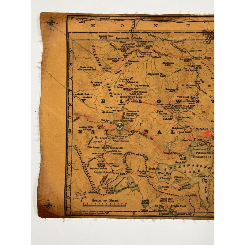 Treasure Map Poster America Pirate Maps Gold Rush Hidden Treasure