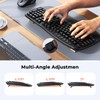 MEETION Wave Ergonomic Keyboard and Mouse Combo with Wrist Rest,