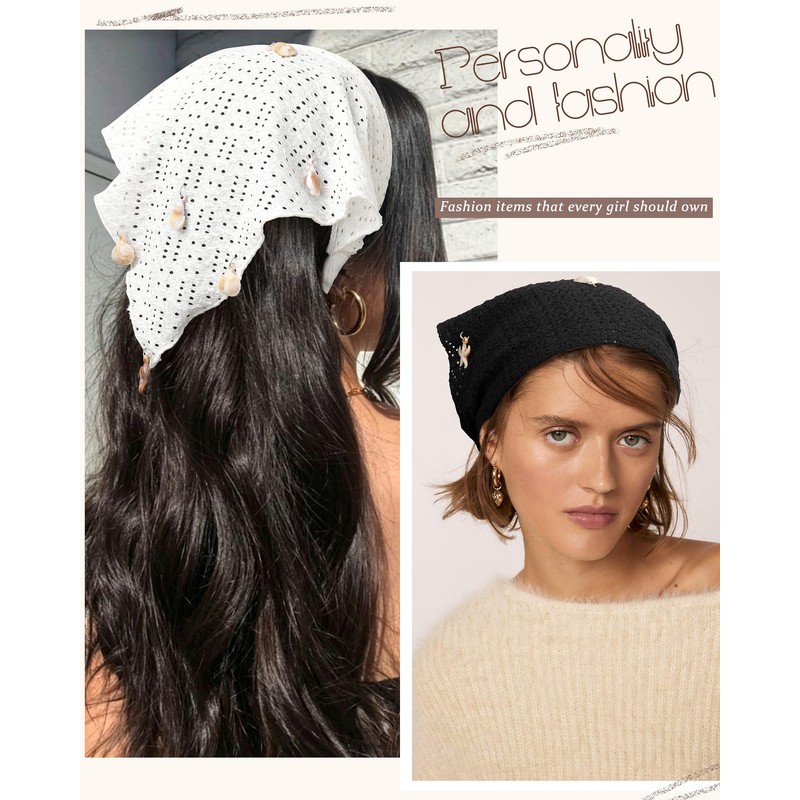 3 Pcs Boho Bandana Headbands for Women Hair Scarf Headbands