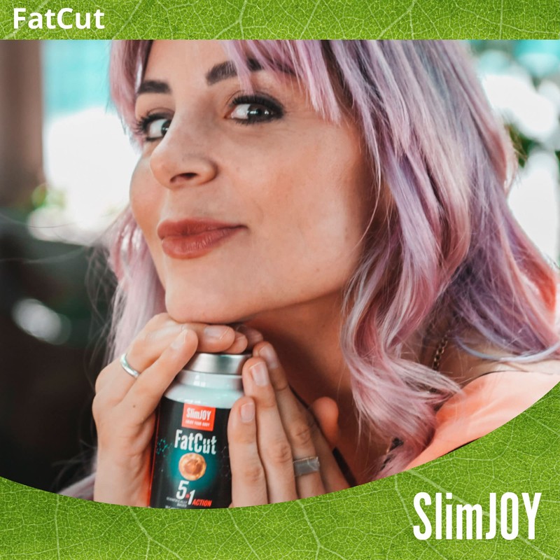 SlimJoy FatCut Pre-Workout Capsules - Guarana, Green Tea, Cayenne Pepper,
