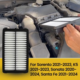Kofil 28113-L1000 Engine Air Filter, for 2022-2024 Tucson, 2021-2024 Santa Fe, 2020-2024 Sonata, 2021-2024 K5, 2023-2024 Sportage, 2022-2024 Carnival, 2022-2024 Santa Cruz