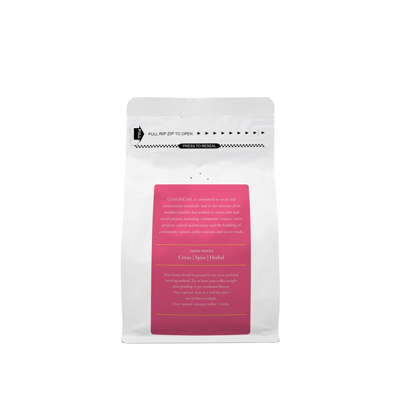 Honduras COAGRICSAL Cooperative - Roasted Whole Coffee Beans 250g