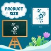 Flower Stencils for Spray Painting on Walls: 40pcs 3Inch Small