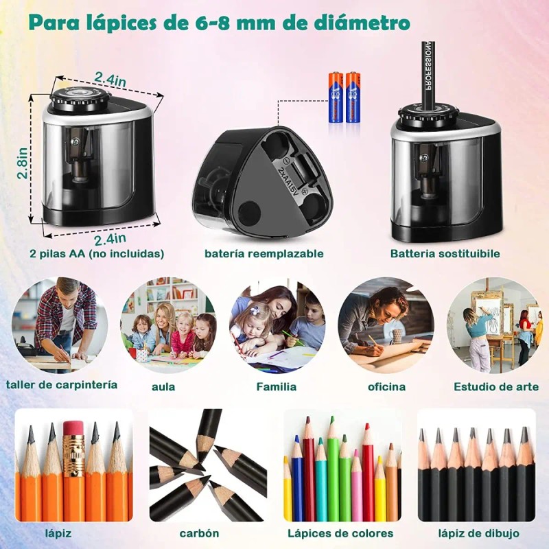 Sacapuntas Eléctrico - Afilador De Lápices Automático