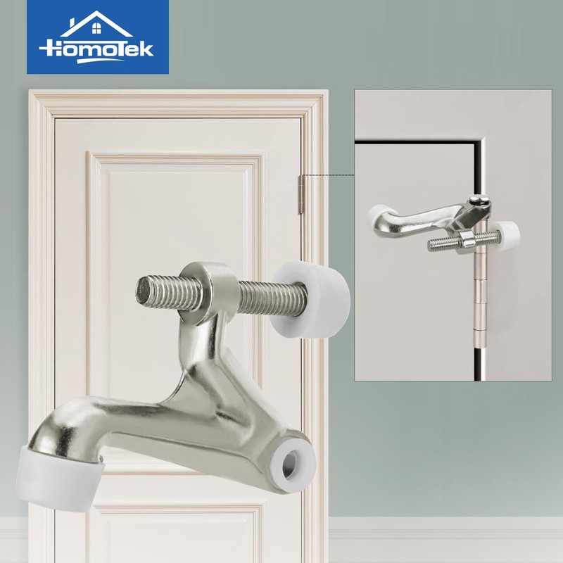 HOMOTEK 2 Pack Hinge Pin Door Stoppers, Hing Door Stops,