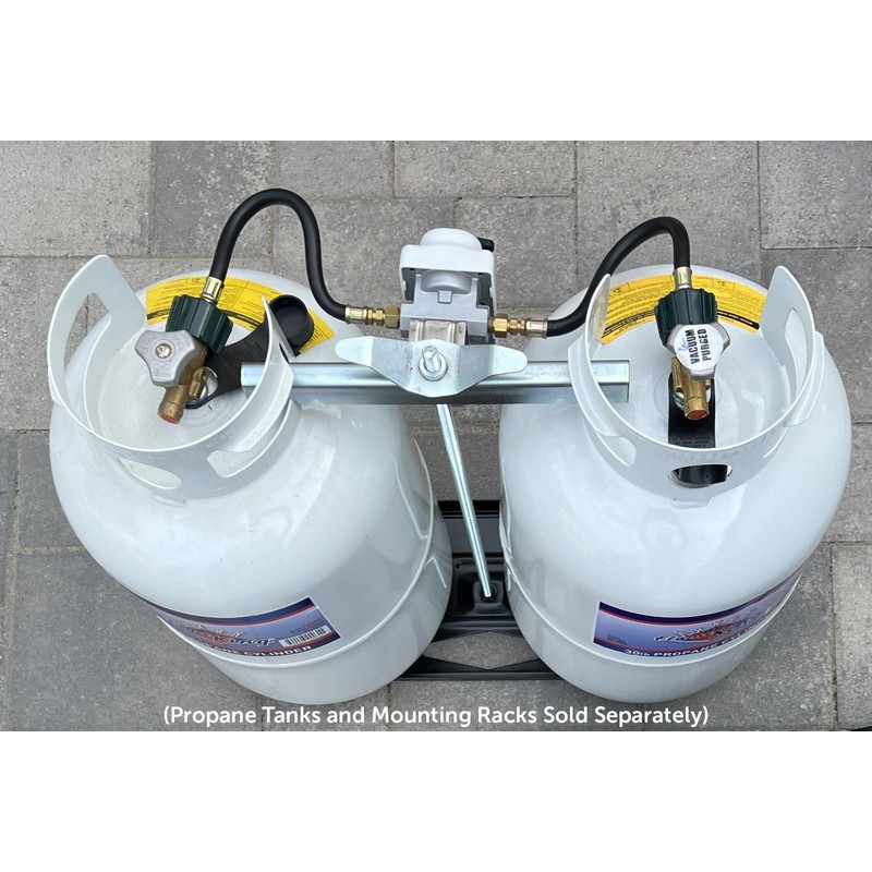 Flame King (KT12ACR-2) 2-Stage Auto Changeover LP Propane Gas Regulator