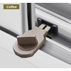 4 Pack Sliding Door Security Locks, Instant Slide Window Track