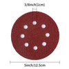 100 PCS 5 Inch Sanding Discs Hook and Loop Sandpaper