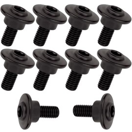 10Pcs Motorcycle Fairing Bolts Kit, M5 Stainless Steel Shell Screws, Windshield Seat Bolt for Ducati Panigale V2 V4 / 848~1299 / Streetfighter Supersport 950 (Black, M5 x 12.5mm)