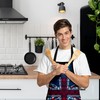 BRITISH MADE GIFTS Christmas Design Cooking Apron, Adult, Union Jack