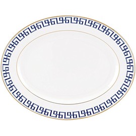 Lenox Darius Gold 13" Serving Platter, 2.55 LB, Blue