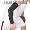 Hobrave Padded Arm Sleeves 2 Pack Crashproof Elbow Forearm Pads