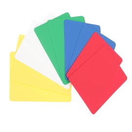 Toyvian 10pcs Poker Cards Shuffling Tool Universal Poker Cut Cards Pro Tools Wide Desktop PVC