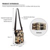 TSOVTHRID Black Yellow White Cats Print Women's Crossbody Bag, Cell