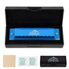 EastRock Blues 10 Holes Harmonica with Harmonica Box Suitable for