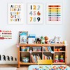6 Pack Educational Posters for Children, Boho Pastel Prints (Alphabet,