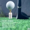 Amy Sport Rubber Golf Tees for Driving Range (Pure White