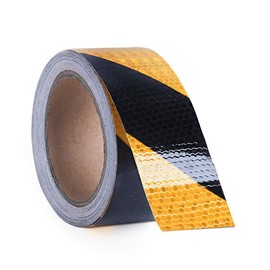 30ft X 2" Reflective Tape Honeycomb Safety Conspicuity Caution Warning Sticker Hazard Caution Tape Yellow/Black