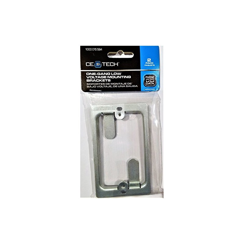 One-Gang-Low Voltage Mounting Brackets, 2-Pack