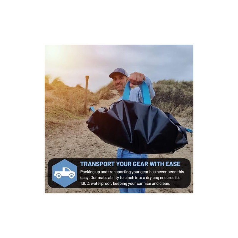 Hang 11 Waterproof Wetsuit Changing Mat Bag with Shoulder Strap