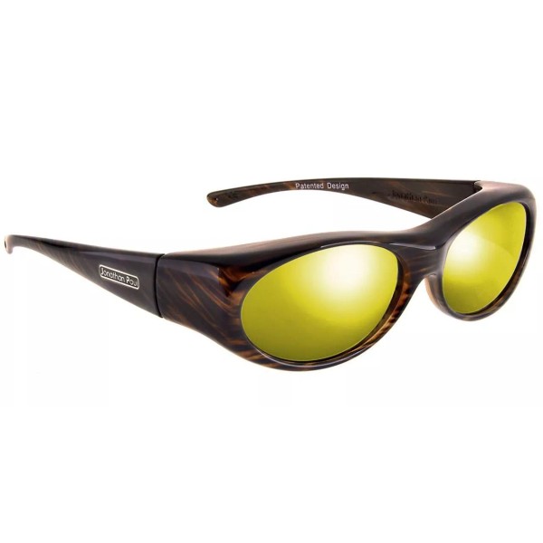 Jonathan Paul® Fitovers Eyewear Small Binya in Brown-Feather & Gold