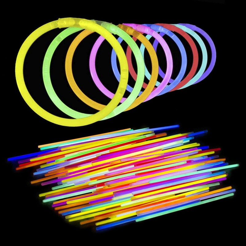 Dream Glow 10 Count Glow Band Bracelets w/ Connectors~Sealed