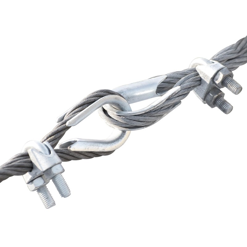 sourcing map M2 Wire Rope Accessory Set for 2mm Dia