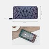 JZ Women Girl Purse Luminous Geometric Purse Holographic Reflective Bag