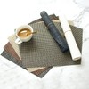 Round Table Placemats Set of 4 Wedge Placemats Heat Resistant