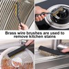 6 Pieces Brass Wire Brush Set Scratch Brush Set for
