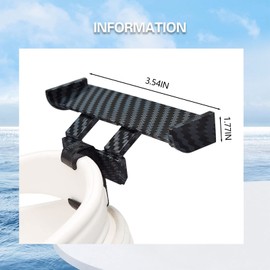 VDKIDKT Shoes Charms Car Spoilers,Graduation Gift for Him Car Wing Charm for Shoes, Spoiler Wing for Shoes, Decorative Shoe Charms for Shoe Buckles for Friends (Carbon Fiber-2PC)