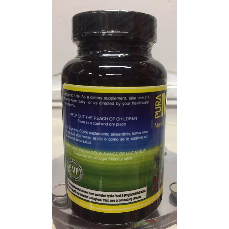 G.M.J NEW SELLADA PURA MORINGA ORGANICA CAPSULAS 60 100% HOJA