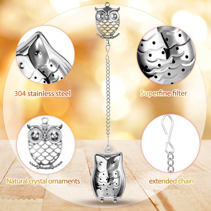 Cunhill 4 Sets Loose Tea Infusers Stainless Steel Teaballs Cute