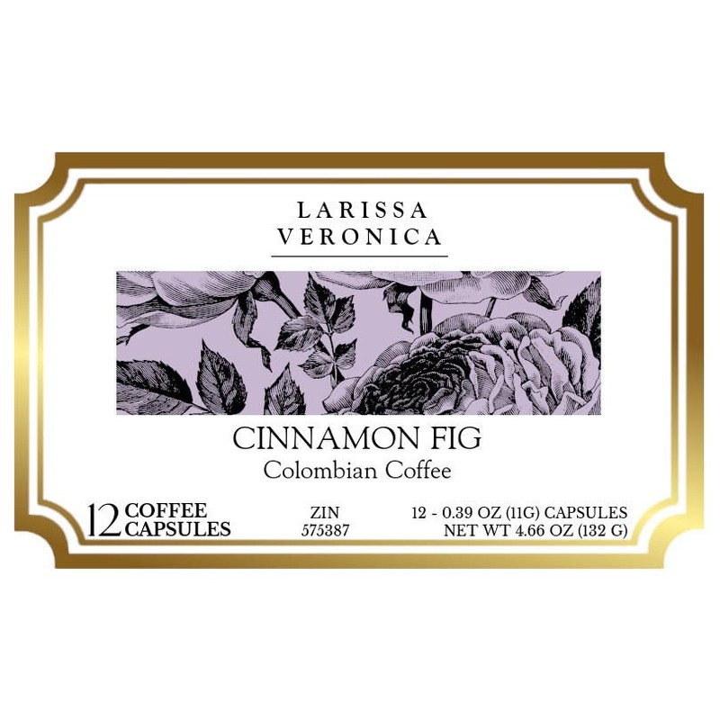 Cinnamon Fig Colombian Coffee (Single Serve K-Cup Pods) (Gourmet, Naturally