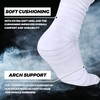 IRAMY Scrunch Ultra Long Football Socks 2 Packs Combed Cotton