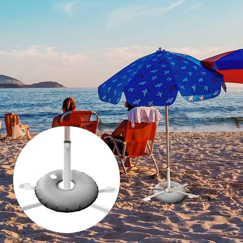 MILIMOLI Foldable Portable Beach Umbrella Stand - Portable Patio Umbrella