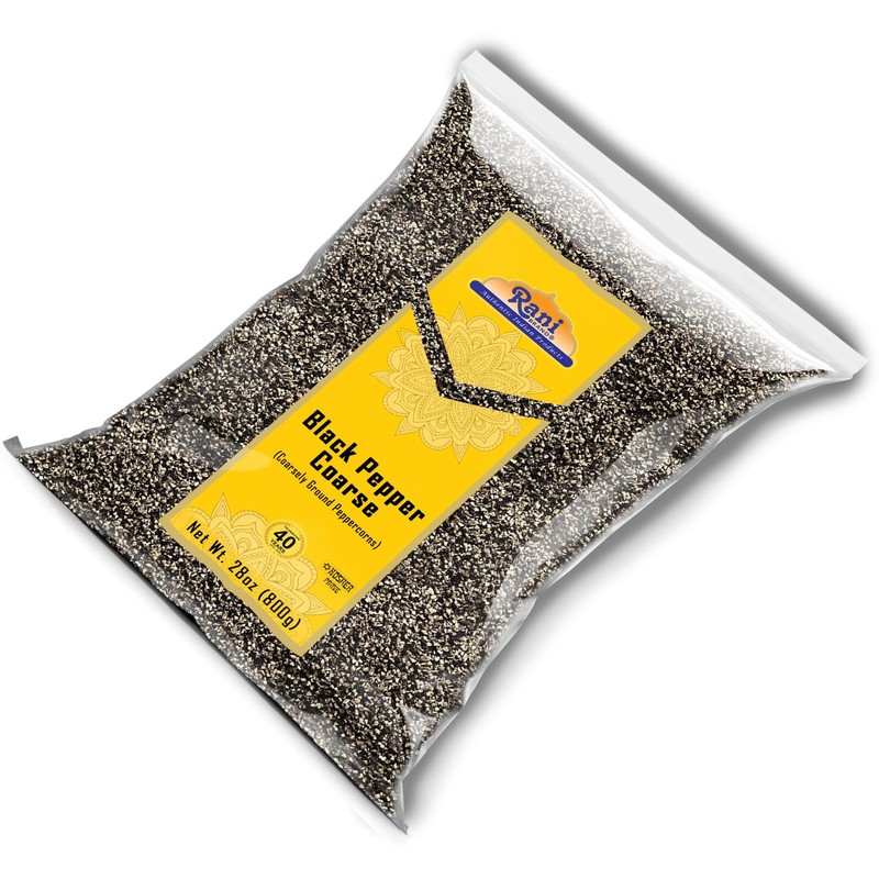 Rani Black Pepper Coarse Ground 28 Mesh (Table Grind) 28oz