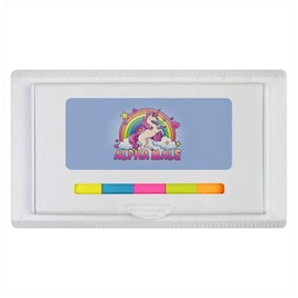 'Alpha Male' Sticky Note Ruler Pad (ST00036750)